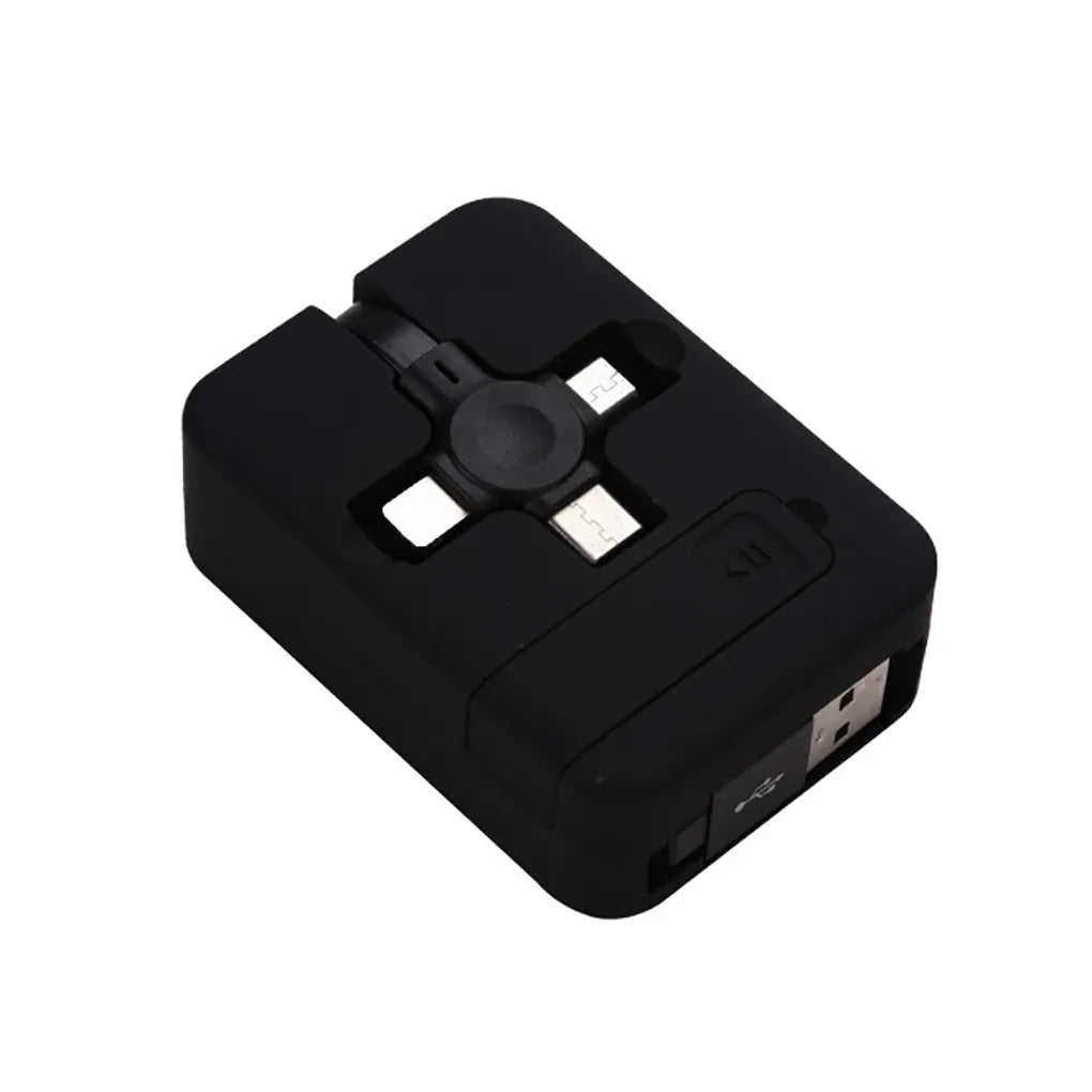 3-in-1 Charging Cable Roll Retractable Bracket