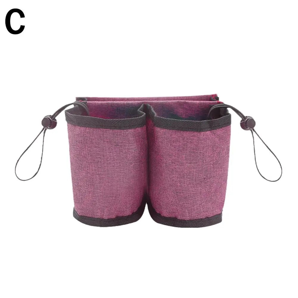 Portable Luggage Cup Holder Multifunctional Durable Storage Trolley Box Drink Bag Suit For Travel Suitcase Handles Solid Co B9J1