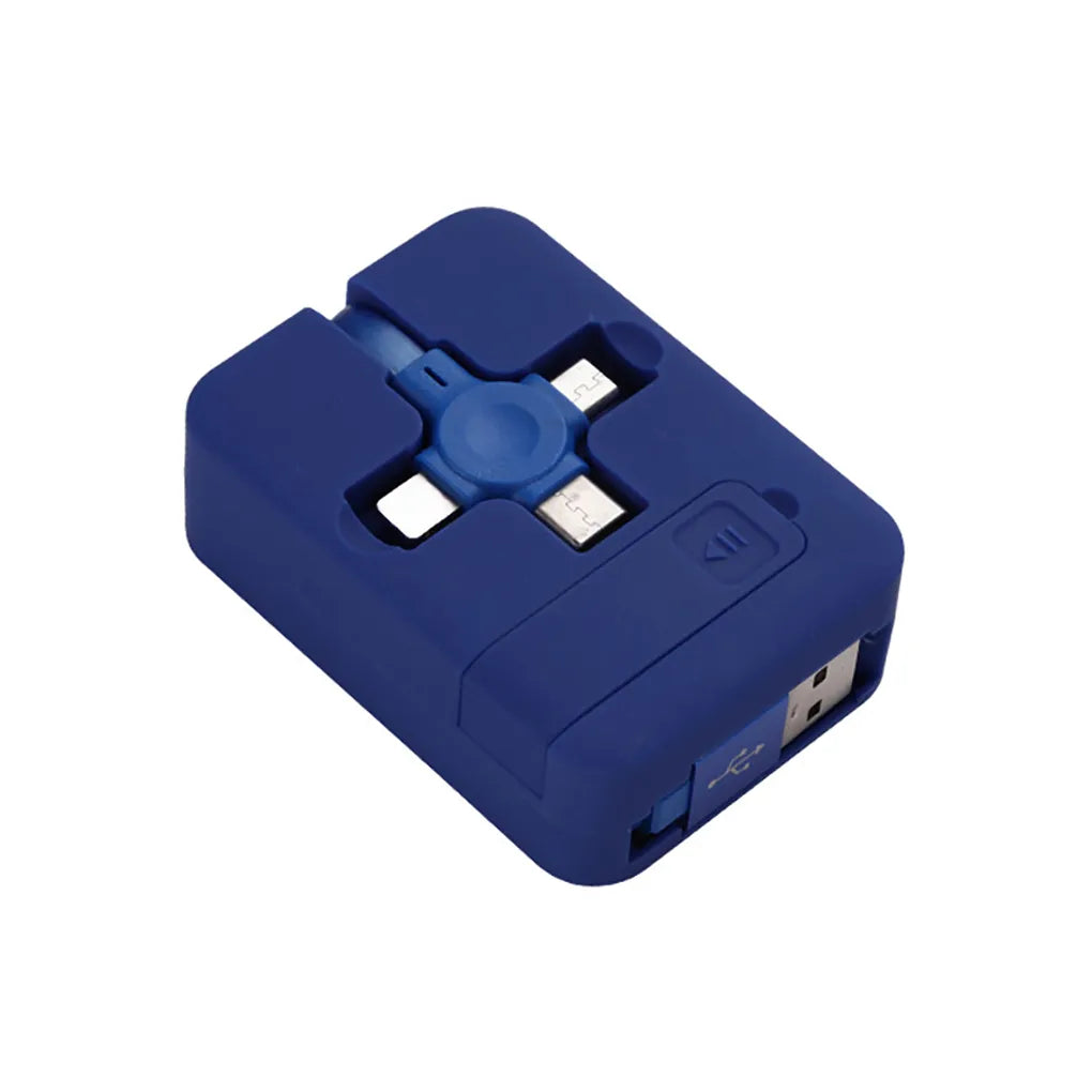 3-in-1 Charging Cable Roll Retractable Bracket