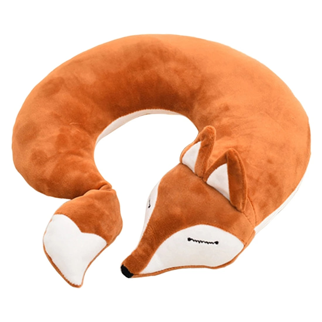 U Shaped Kids Hooded Neck Pillow for Airplane Travel