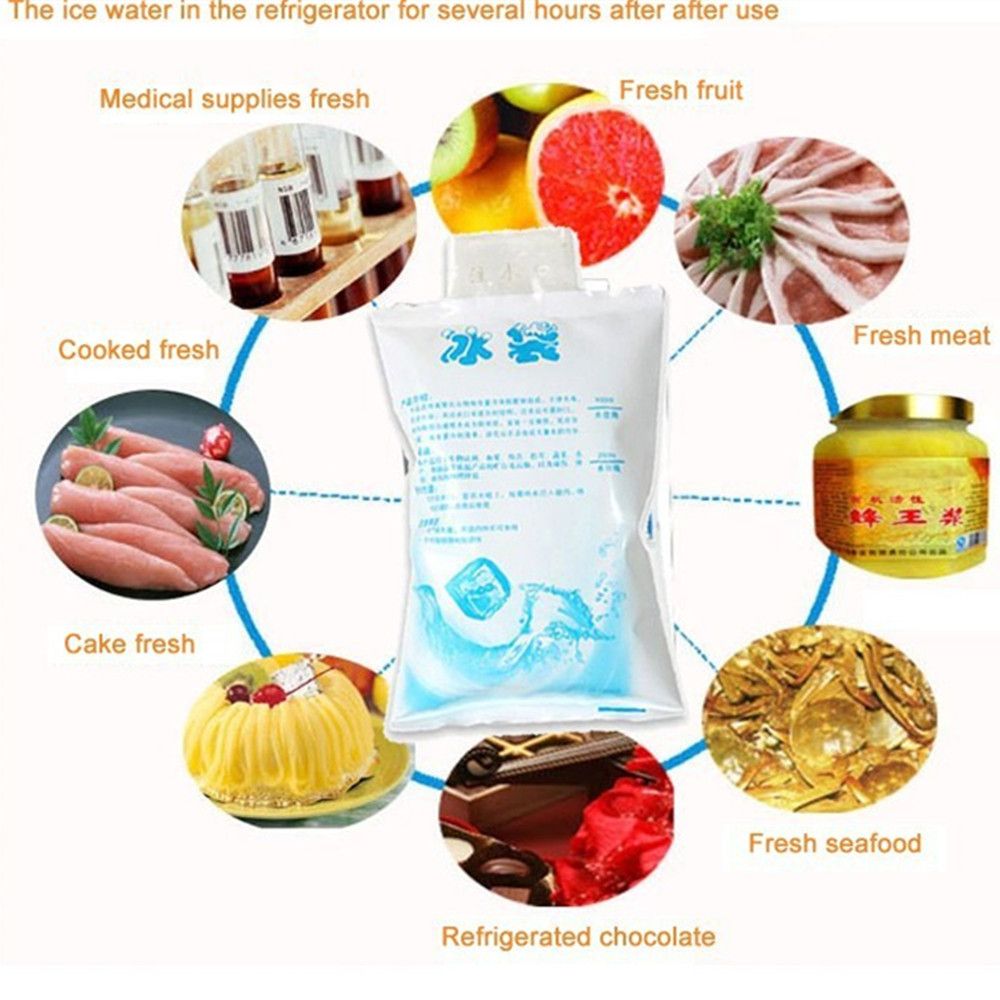 10 Pieces Dry Cold Ice Pack Cooler Bag