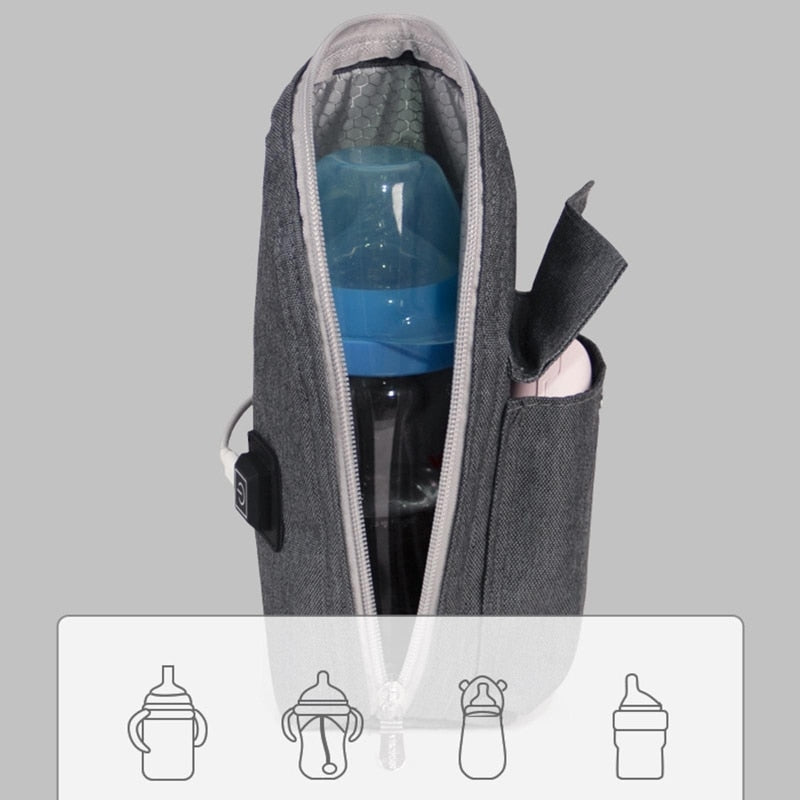 USB Travel Baby Bottle Warmer Bag