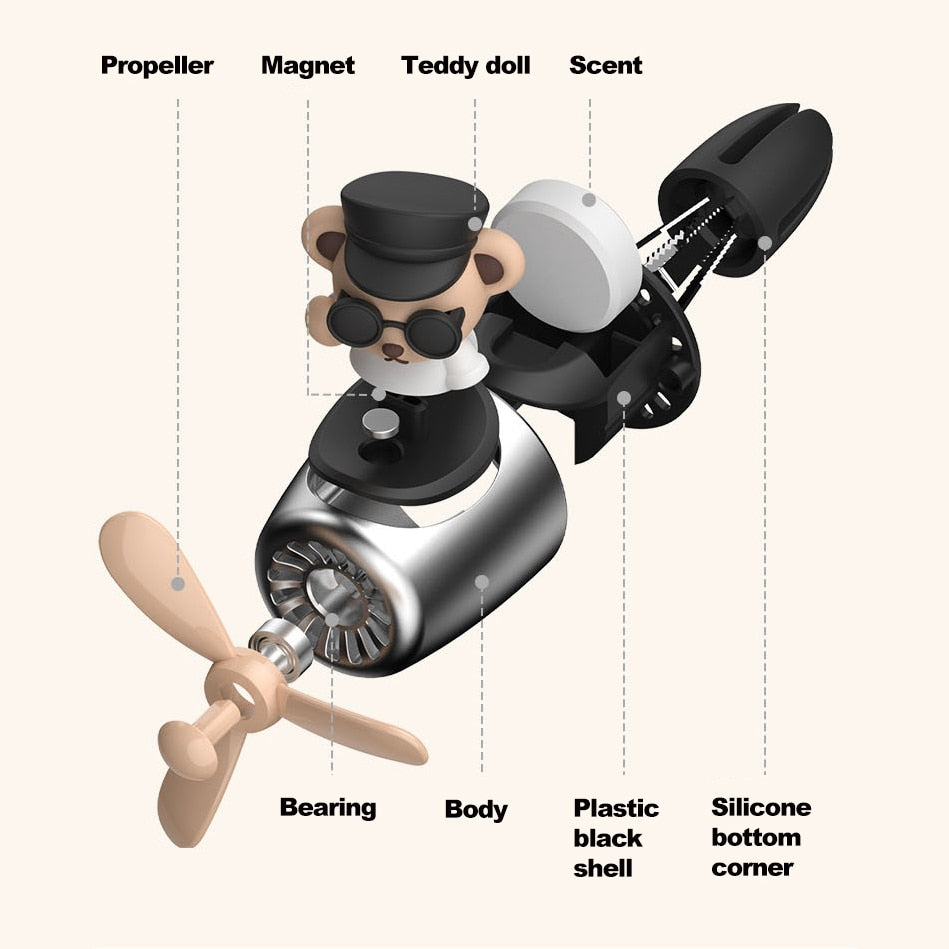 Car Air Freshener Purifier Teddy Bear