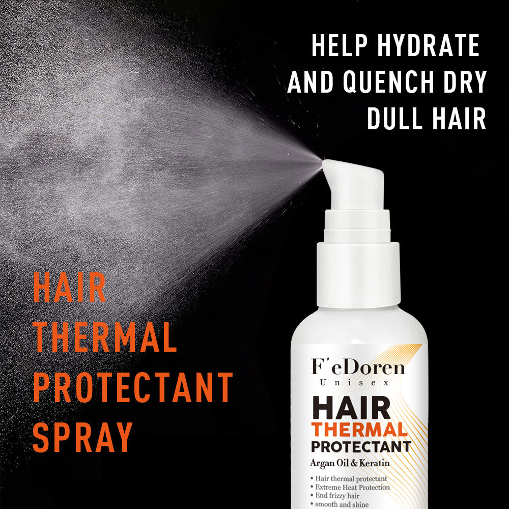 Extreme Heat Moroccan Hair Protectant Spray, for all hair types.