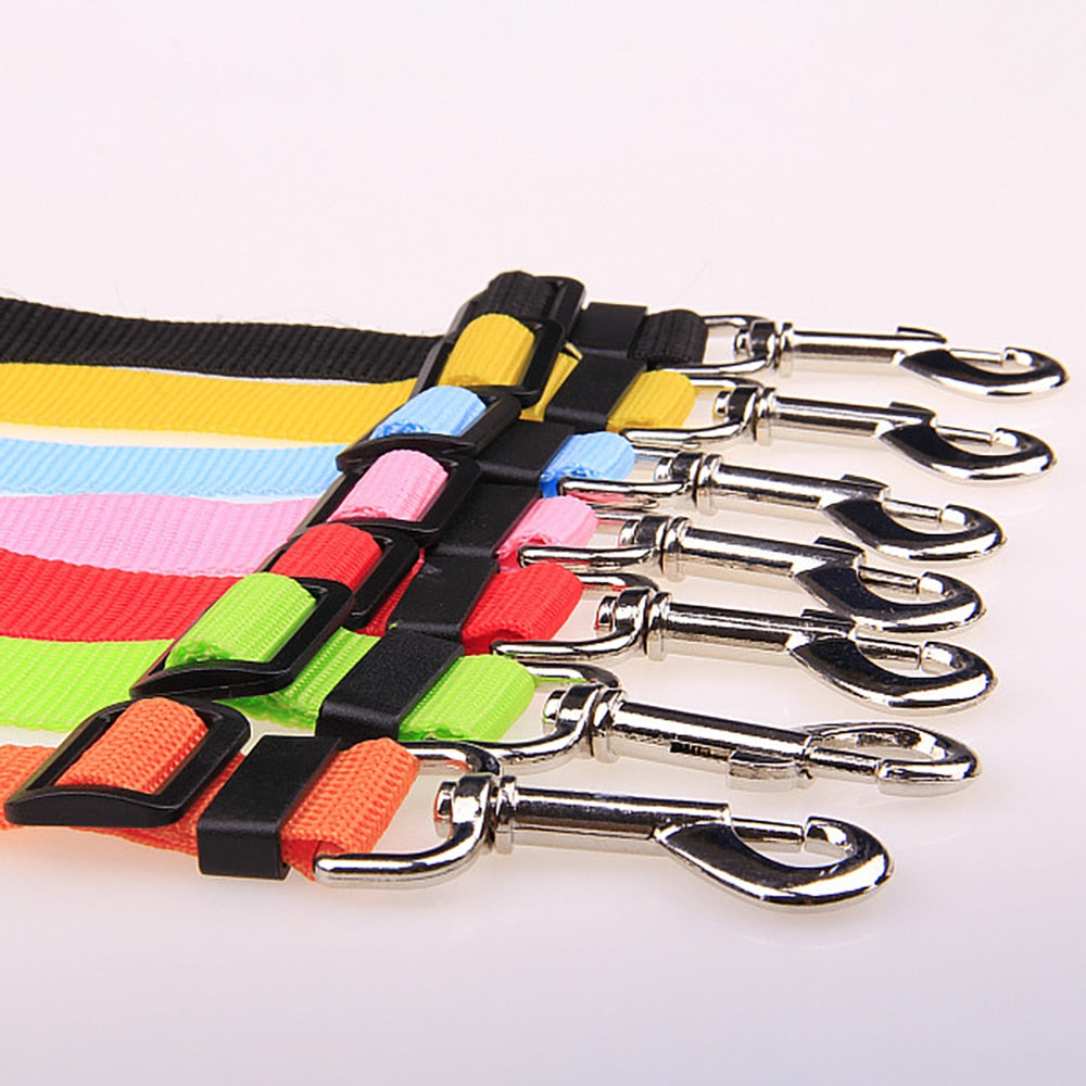 Pet adjustable Vehicle Seat Belt Collar Harness