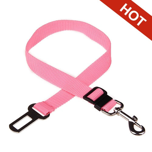 Pet adjustable Vehicle Seat Belt Collar Harness