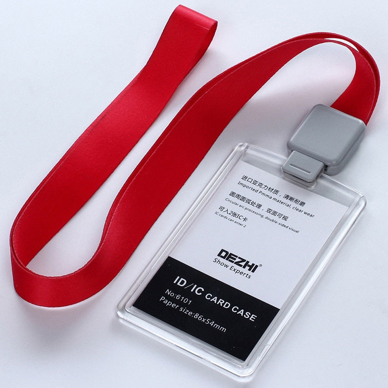 Retractable Lanyard with Transparent Business ID Holder