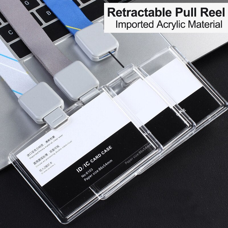 Retractable Lanyard with Transparent Business ID Holder