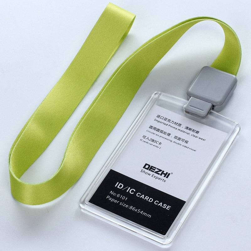 Retractable Lanyard with Transparent Business ID Holder