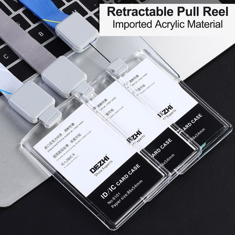 Retractable Lanyard with Transparent Business ID Holder