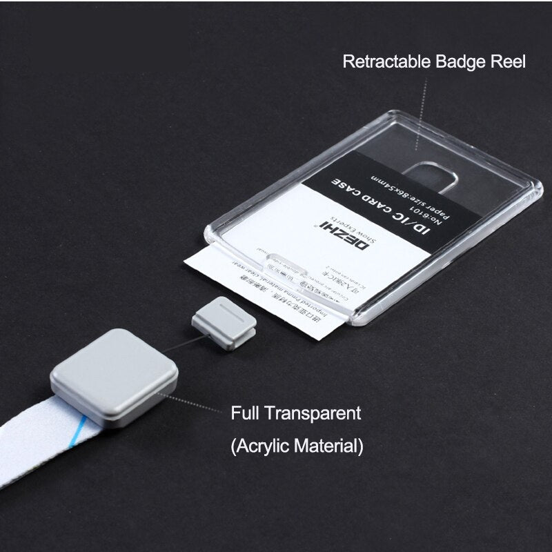 Retractable Lanyard with Transparent Business ID Holder
