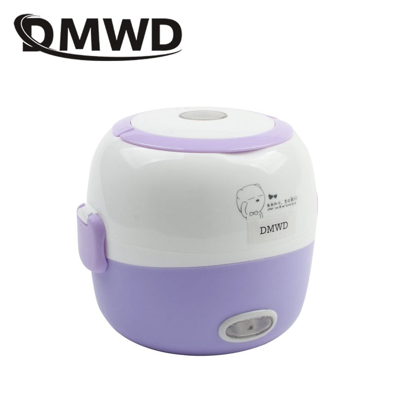 Portable Food Steamer Cooking Container Meal Lunchbox Warmer