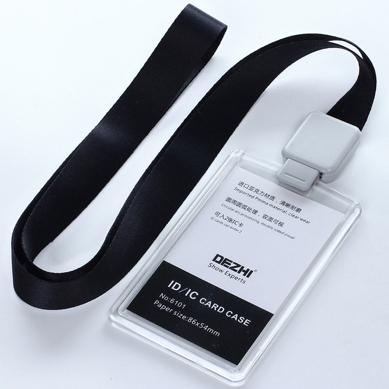 Retractable Lanyard with Transparent Business ID Holder