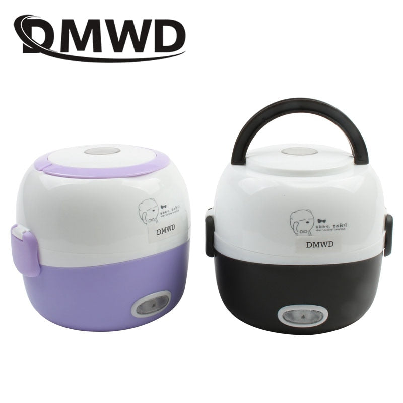 Portable Food Steamer Cooking Container Meal Lunchbox Warmer