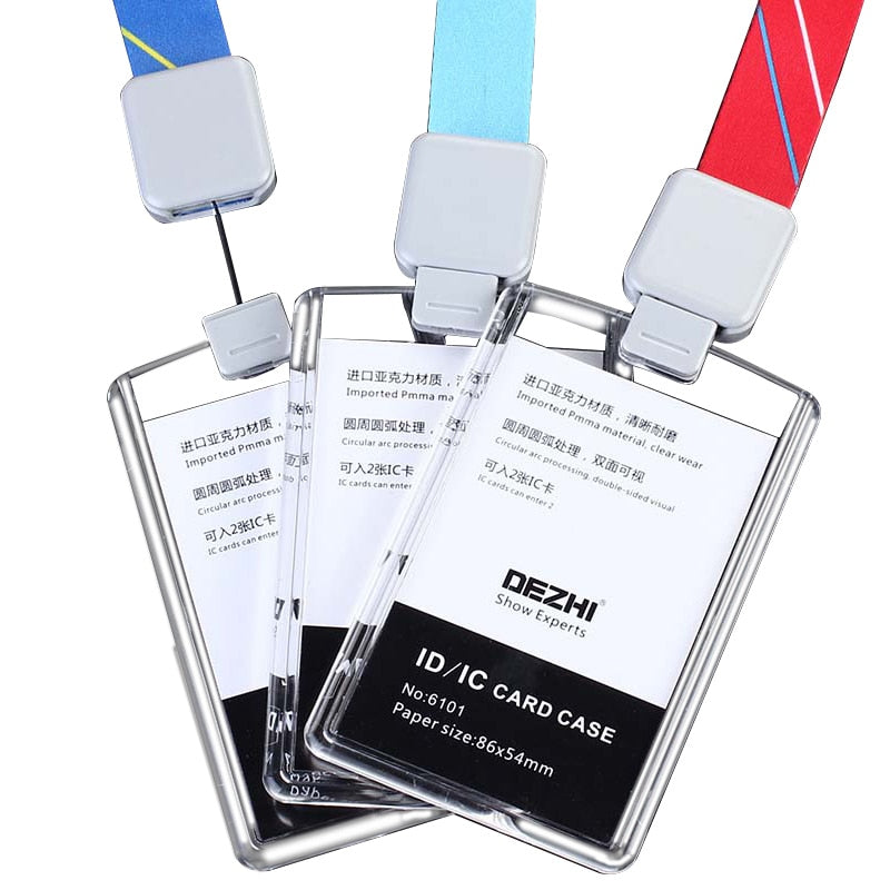 Retractable Lanyard with Transparent Business ID Holder
