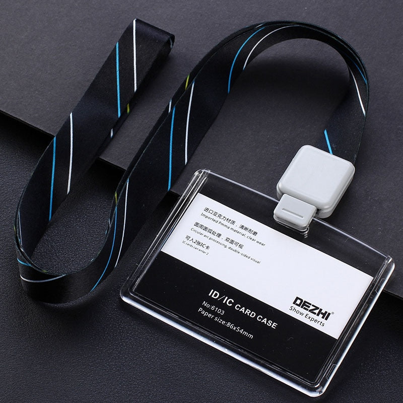 Retractable Lanyard with Transparent Business ID Holder