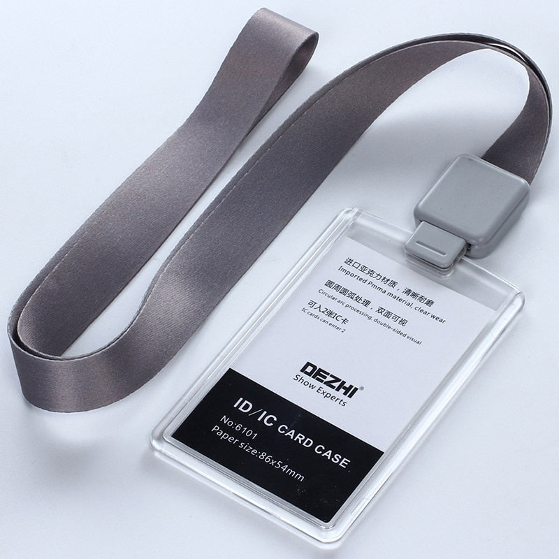 Retractable Lanyard with Transparent Business ID Holder