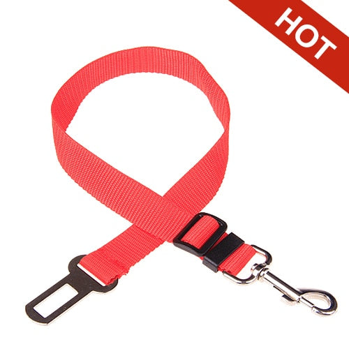 Pet adjustable Vehicle Seat Belt Collar Harness