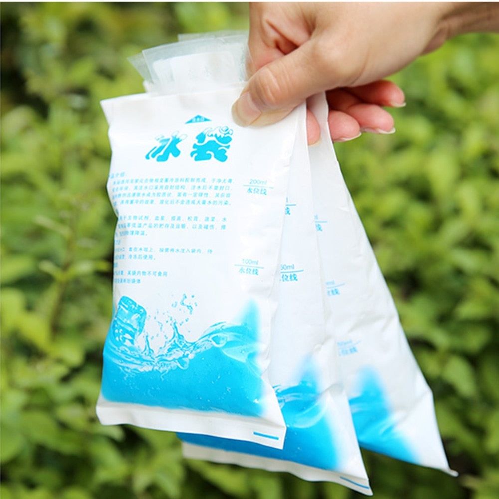 10 Pieces Dry Cold Ice Pack Cooler Bag