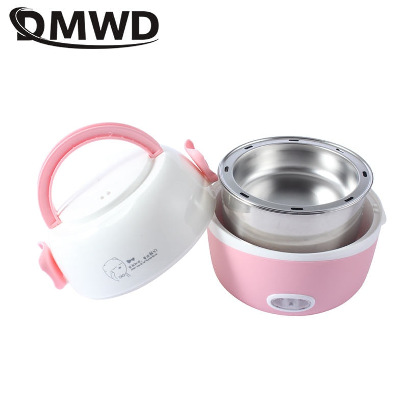 Portable Food Steamer Cooking Container Meal Lunchbox Warmer