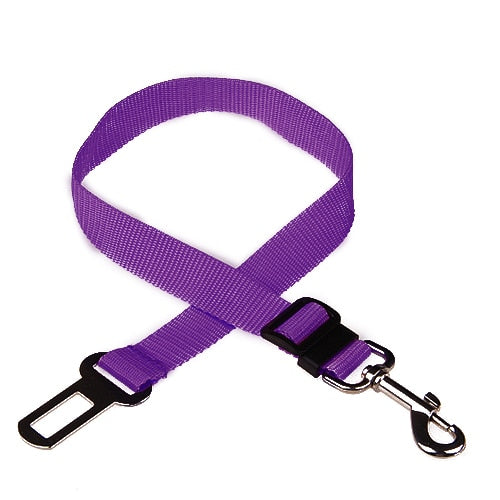 Pet adjustable Vehicle Seat Belt Collar Harness