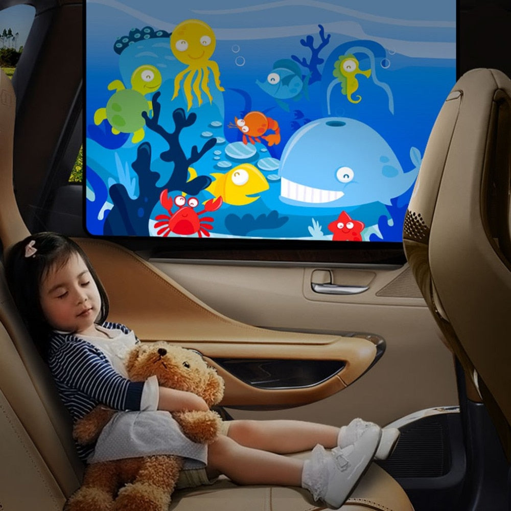 Magnetic Car Side Window Sunshade Curtains