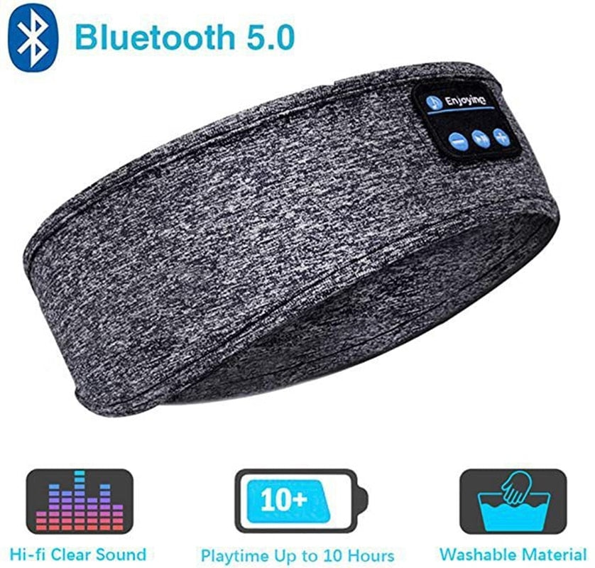 Sleeping Headphones Headband Wireless Music Earphones Eye Mask for Side Sleeper