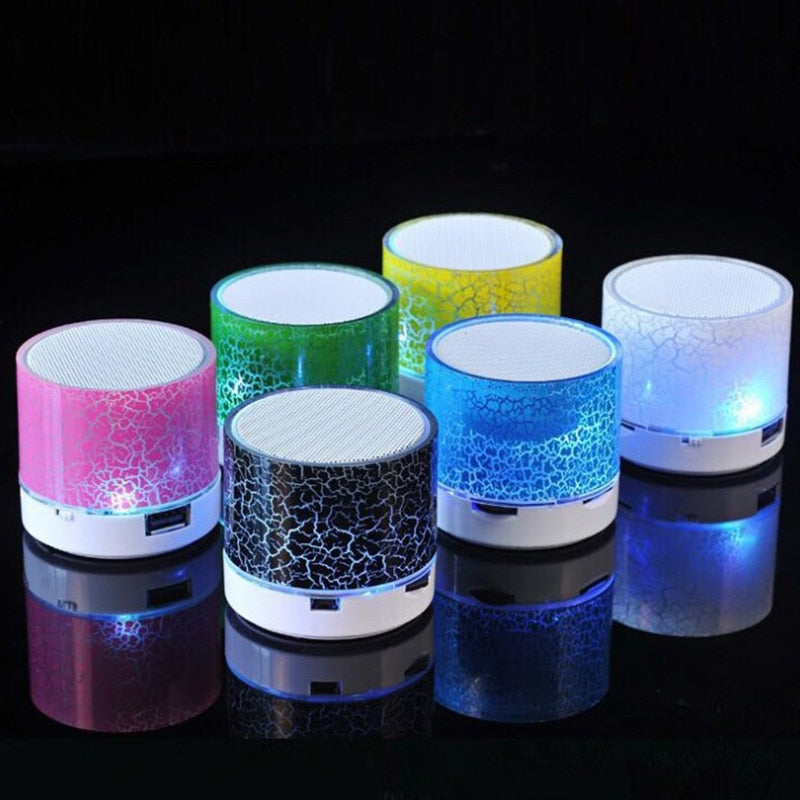 New Mini Wireless Bluetooth Outdoor Subwoofer Portable Speaker Radio Music Sound Box Dazzling Crack Wireless Speaker