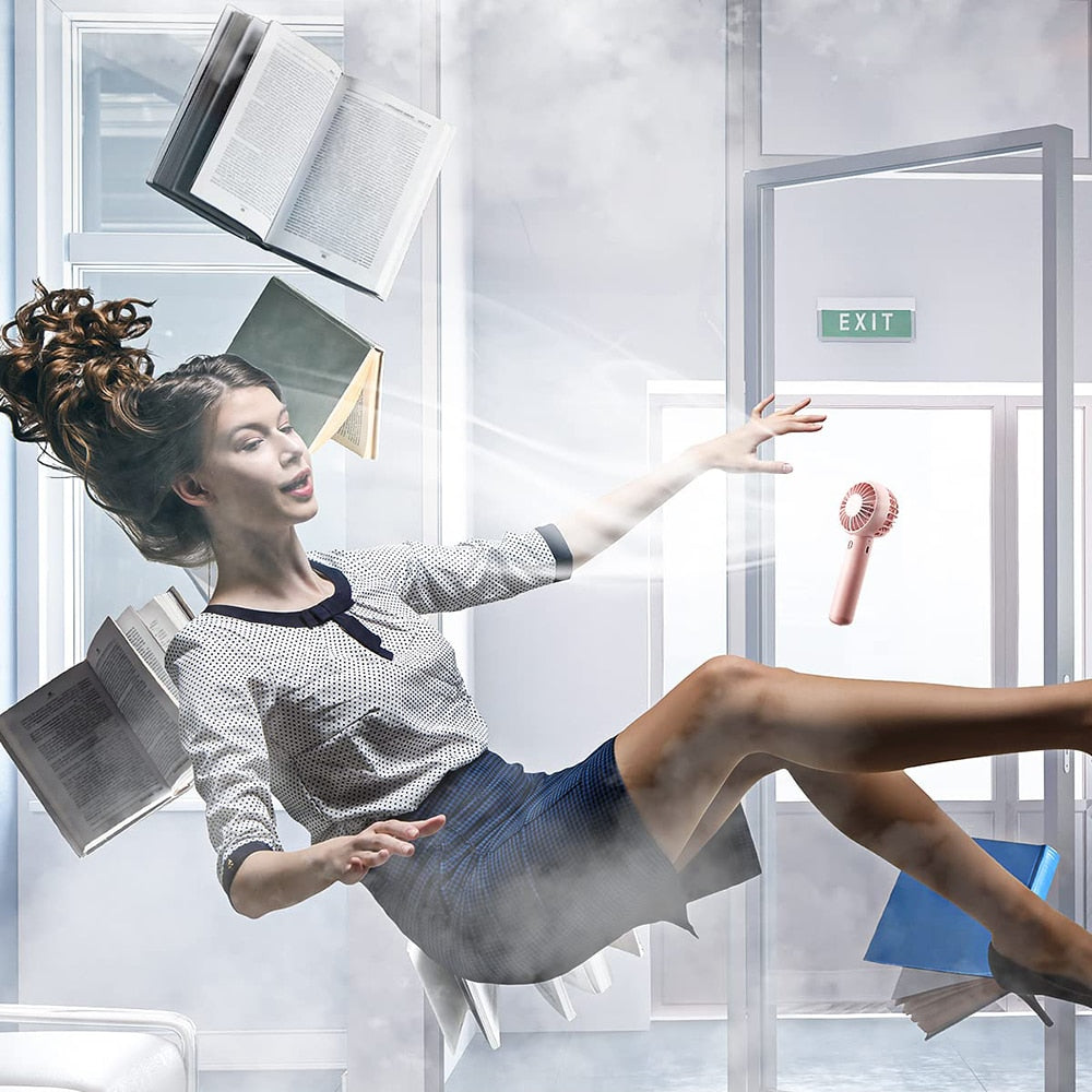 Mini Portable Fan Handheld USB Charging Fan Cooling Outdoor Travel