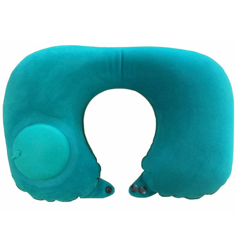 Kids Inflatable Flight Sleeping Pillow On Airplane Car Bus