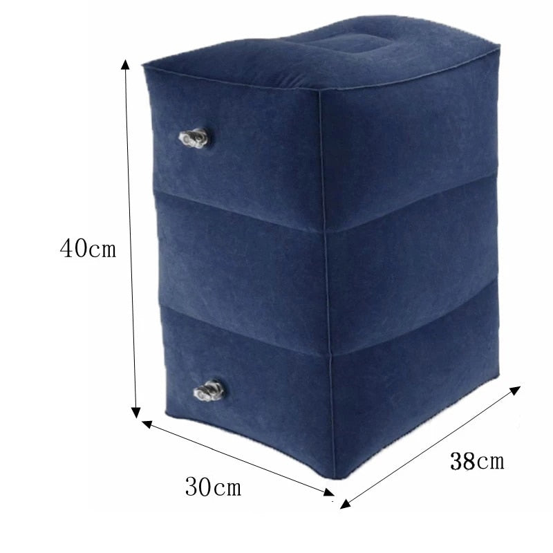 Kids Inflatable Flight Sleeping Pillow On Airplane Car Bus
