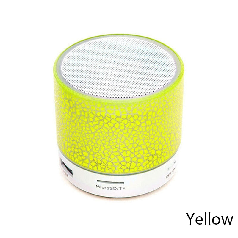 New Mini Wireless Bluetooth Outdoor Subwoofer Portable Speaker Radio Music Sound Box Dazzling Crack Wireless Speaker