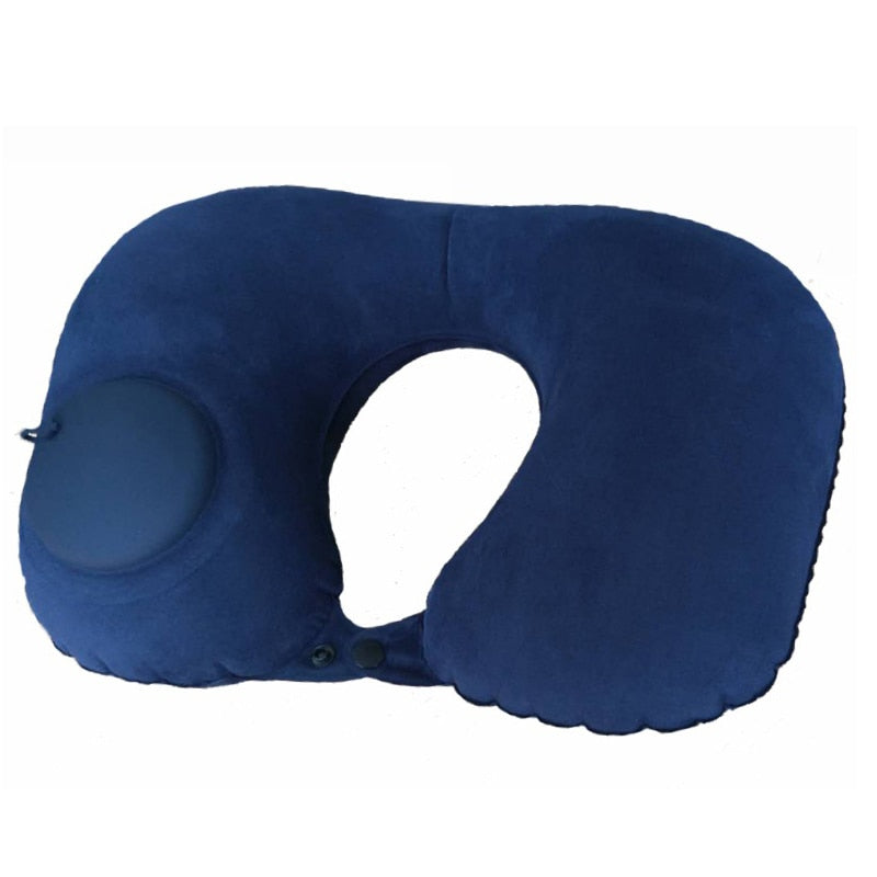 Kids Inflatable Flight Sleeping Pillow On Airplane Car Bus
