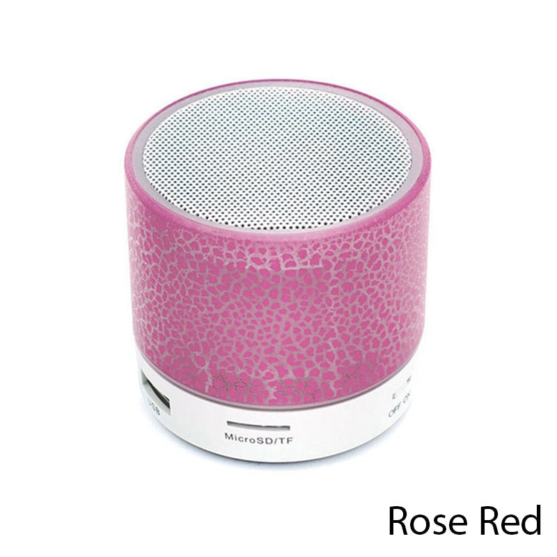 New Mini Wireless Bluetooth Outdoor Subwoofer Portable Speaker Radio Music Sound Box Dazzling Crack Wireless Speaker