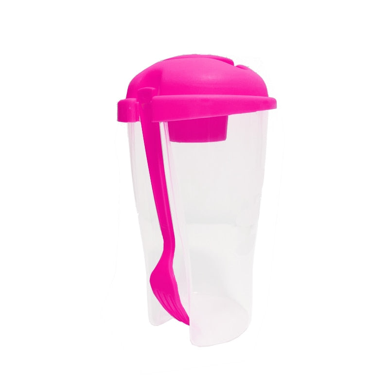 Cup Container Set with Fork Sauce Cup Lid