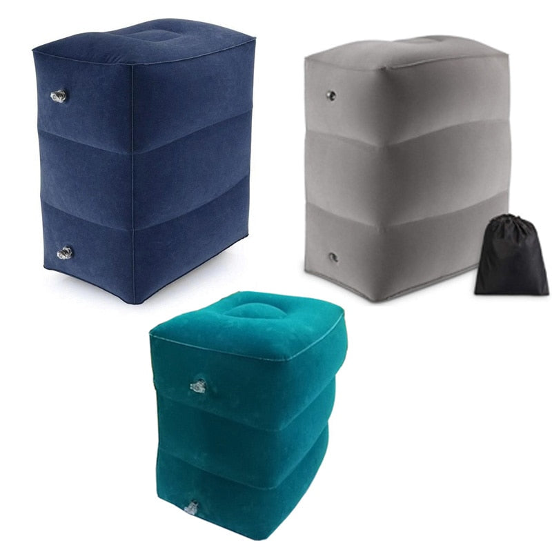 Kids Inflatable Flight Sleeping Pillow On Airplane Car Bus