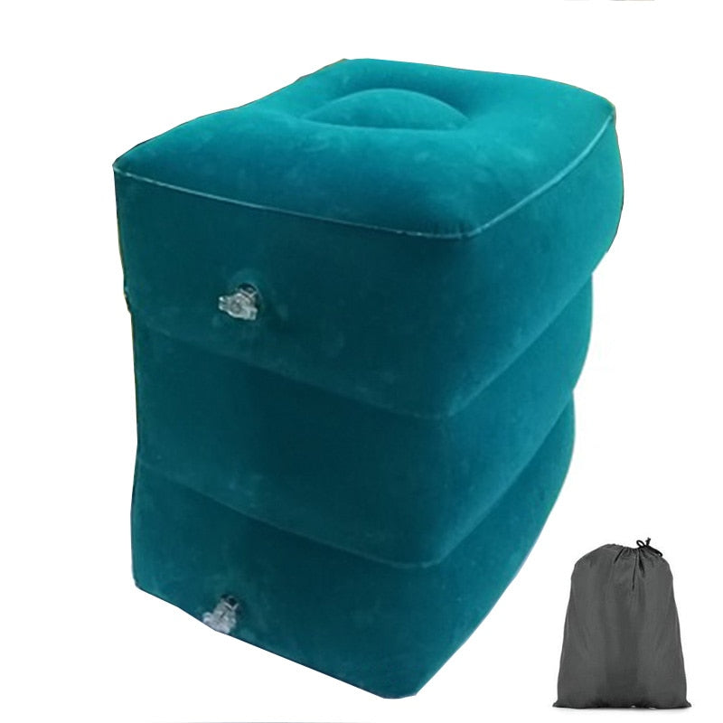 Kids Inflatable Flight Sleeping Pillow On Airplane Car Bus
