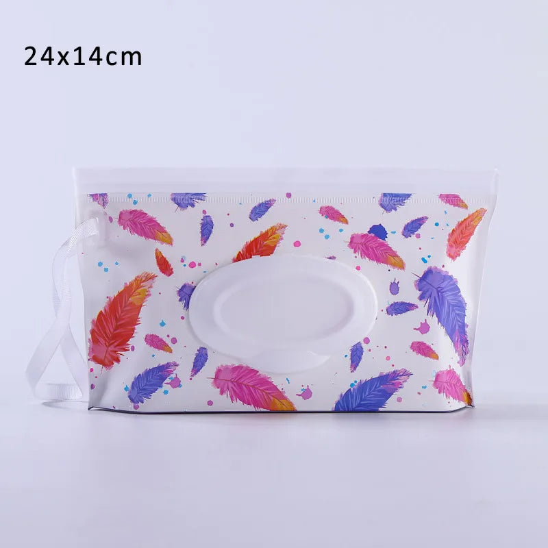 EVA 1Pcs Cartoon Pattern Wet Wipe Bag Eco-friendly Infant Supplies Portable Wipes Container Cleaning Wipes Case Reusable