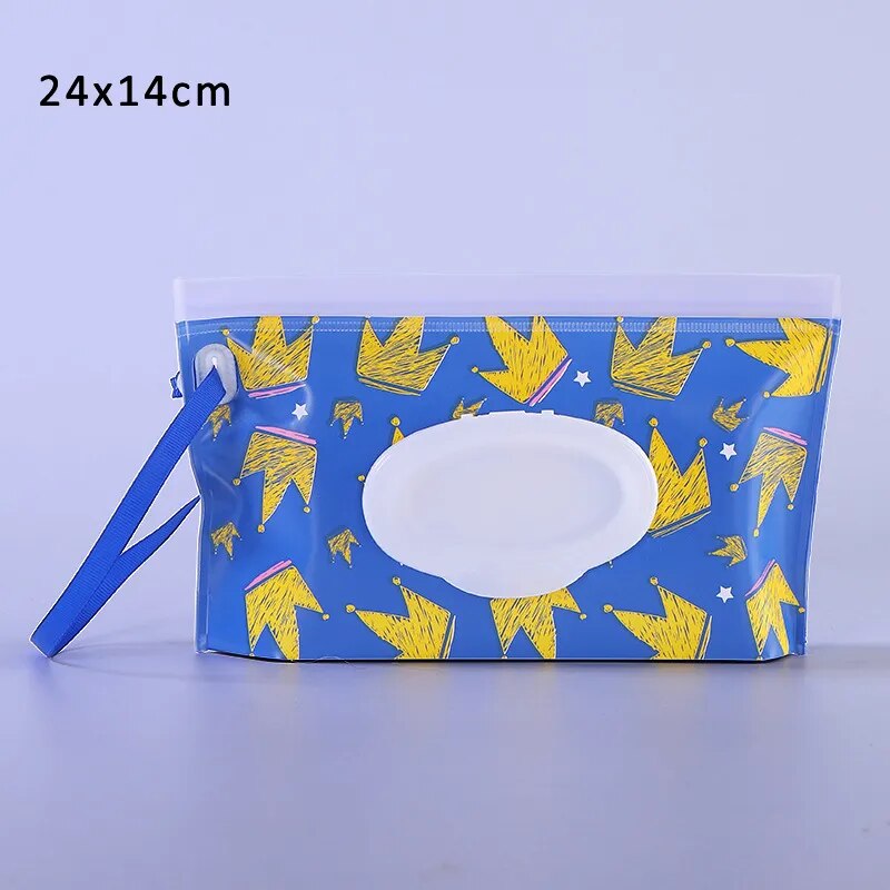 EVA 1Pcs Cartoon Pattern Wet Wipe Bag Eco-friendly Infant Supplies Portable Wipes Container Cleaning Wipes Case Reusable